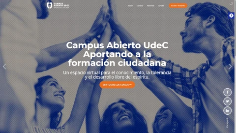 Captura de pantalla Campus Abierto UdeC